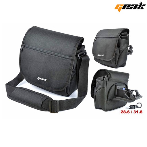 [94066] BOLSO MANILLAR "GEAK" CIERRE RÁPIDO 24x22x10cm. PARA MANILLAR DE (28,6-31,8)