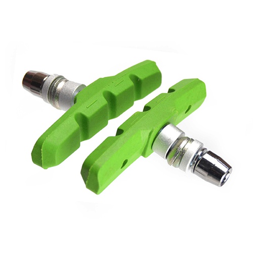 [39090] ZAPATAS FRENO, 70MM, "BARADINE",VERDE,PAR