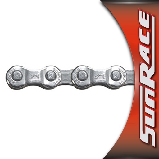 [39252]  CADENA 8VEL "SUNRACE" 116L SILVER