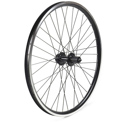 [17805T] RUEDA TRASERA 26" PARA DISCO, CASSETTE 8-9VEL, PERFIL 25MM, 36H C/CIERRE