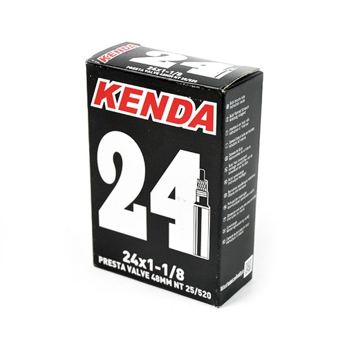 [99484] CAMARA 24 X 1-1/8, VALVULA FINA 48MM,  "KENDA" (ERTRO 25-520)