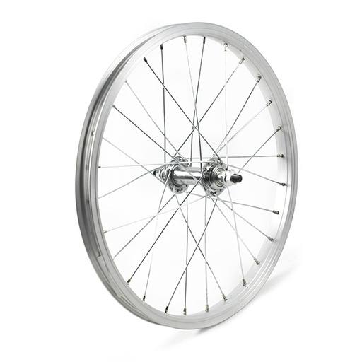 [17819D] RUEDA DELANTERA 18" PLATA, 28 H