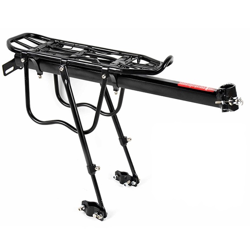 [93921] PORTABULTOS ALUMINIO A LA TIJA Y VAINA, REGULABLE 24"-29"