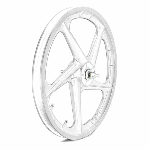 [79619B] RUEDA DELANTERA PLASTICO BMX, COLOR BLANCO
