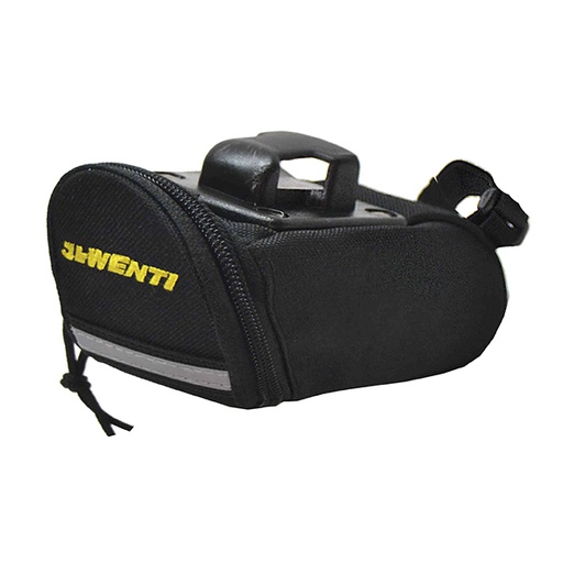 [94077] BOLSO-SILLON "JL-WENTI" CON CIERRE NEGRO 7X15CM