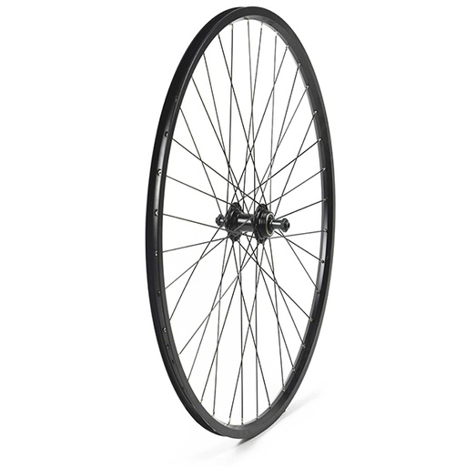 [17831T] RUEDA TRASERA 27,5 CON PERFIL 25MM NEGRA, PIÑON ROSCA, 36H C/CIERRE PARA V-BRAKE