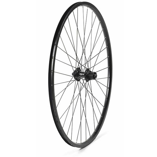 [17841C] RUEDA TRASERA 27,5 PERFIL 25MM NEGRA, CASSETTE, 36H C/CIERRE F/DISCO 6T