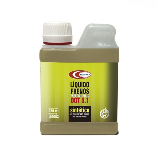 [67056] LIQUIDO FRENOS SINTETICO,250ML DOT 5.1 ALTO RENDIM.