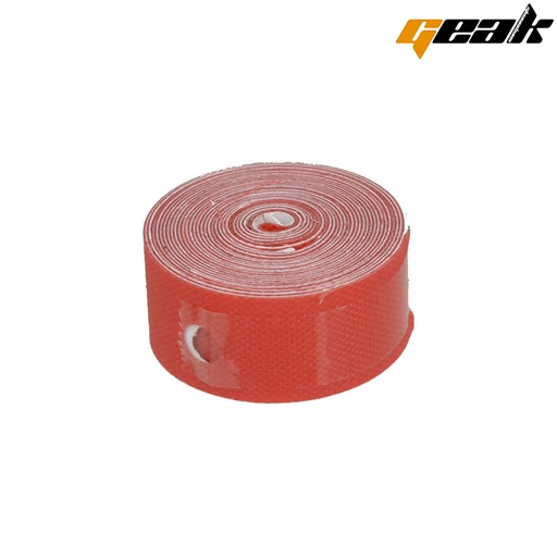 [22011] FONDO LLANTA NYLON ADHESIVO  "GEAK" 14MMX0.4MM L:2M ROJO 