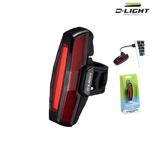 [22030] LUZ TRASERA RECARGABLE "D-LIGTH" 5FUN LED 50 LUMEN