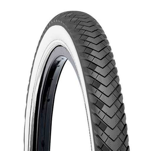 [33052] CUBIERTA 700 X 45C (28X1.75) NEGRA/BLANCA "DSI" SRI-129