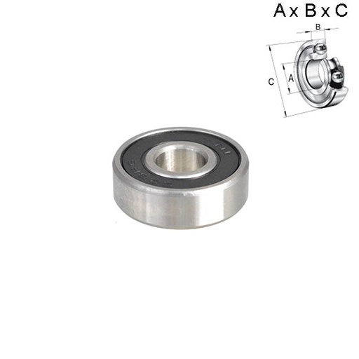 [ROD007] RODAMIENTO SELLADO 8x7x22mm (RUEDA) 608RS