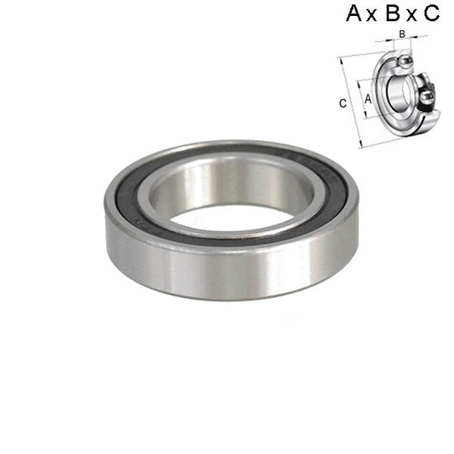 [ROD026] RODAMIENTO SELLADO 20x7x32mm (RUEDA) 6804RS