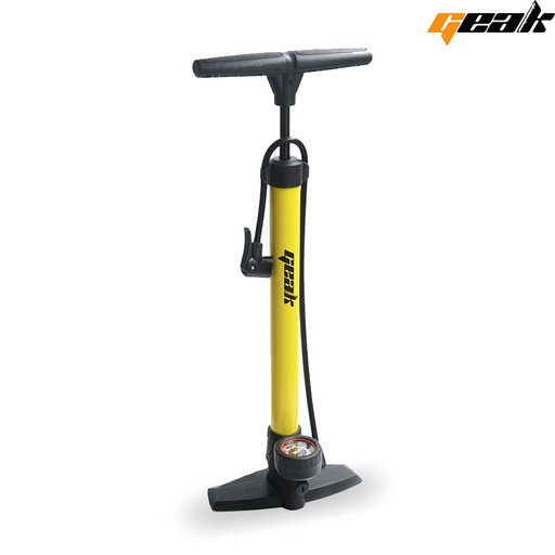 [87022] INFLADOR TALLER "GEAK" ACERO C/MANOMETRO AMARILLO
