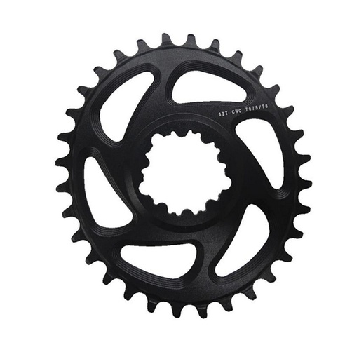 [22148D] PLATO DIRECT MOUNT OVAL 34T 6MM OFFSET GXP, ALUM 7075 9-12vel