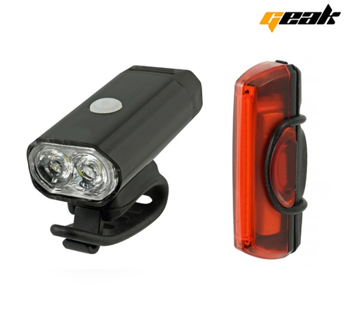 [87064] CONJUNTO LUCES DELT.TRAS USB 400LUMEN GEAK
