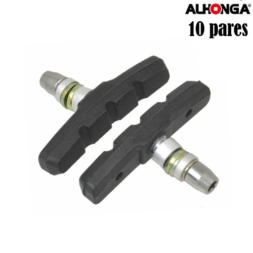 [22164OE] ZAPATAS V-BRAKE 60MM C/TORNILLO "ALHONGA" BOLSA 10PARES 