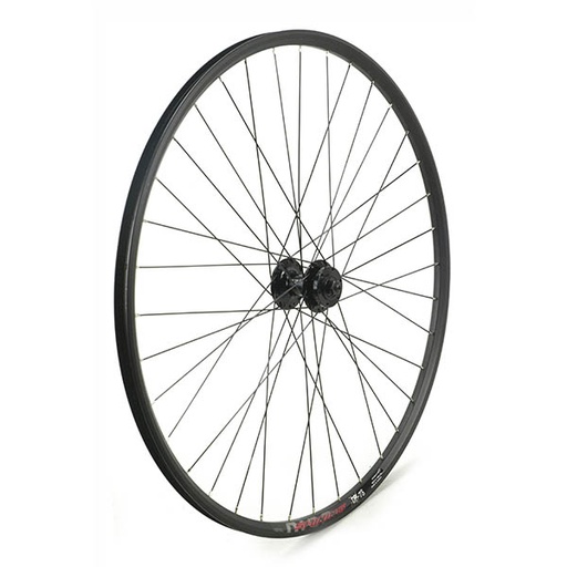 [15883D] RUEDA DELANTERA 29" NEGRA DISCO 6T, 36H INOX