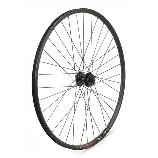 [15881D] RUEDA DELANTERA 27.5", FRENO DISCO 6T, CIERRE, 36H INOX
