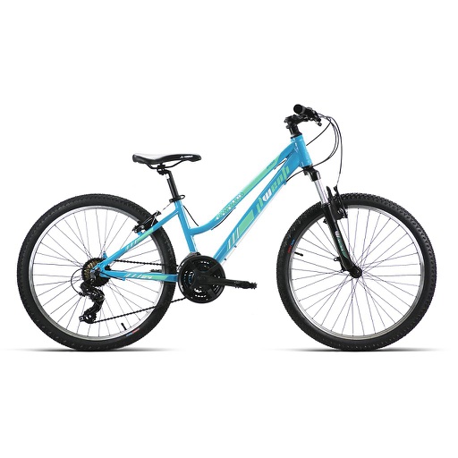 [37226] BICI 24" NIÑA ALUM SHIMANO SUSP D/MANDO 21V CELESTE T13 2022