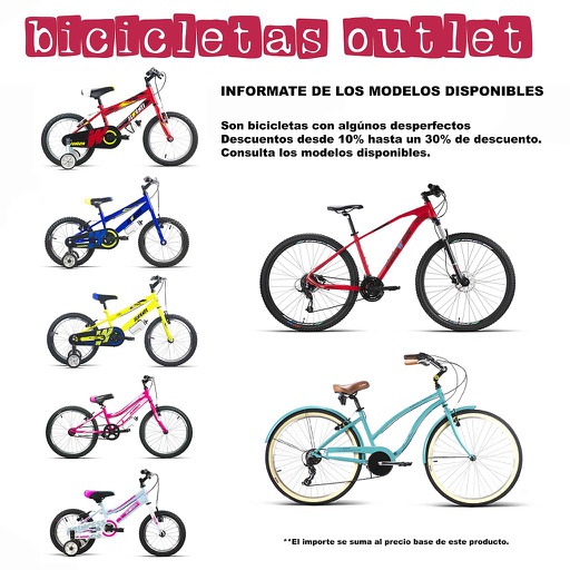[BIKEOUT-INFO] BICICLETAS OUTLET VARIAS (PEDIR INFORMACION)