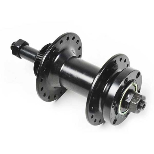 [17084X] BUJE TRASERO ALUMINIO, 36H, 7-8VEL. ROSCA, FRENO DISCO, CIERRE RÁPIDO