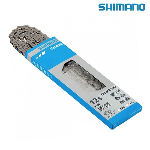 [77097] CADENA 12 VELOCIDADES SHIMANO XT M8100 116 ESL QLINK