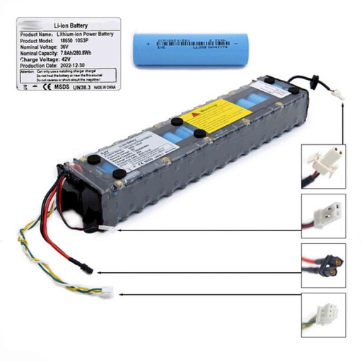 [PT036] BATERÍA LITHIUM 36V-7.8A PARA XIAOMI
