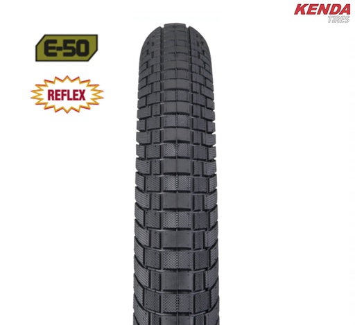 [99266] CUBIERTA 27,5X2.20 NEGRA "KENDA" KWICK 60TPI ANTIPINCHAZOS REFLEC.